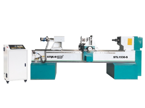 工業(yè)數(shù)控木工車床，用于加工桌腿和樓梯欄桿