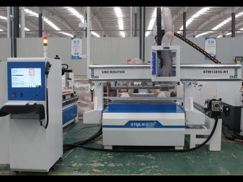 自動(dòng)換刀 3D數(shù)控木工雕刻機(jī)（帶四軸旋轉(zhuǎn)工作臺(tái)）